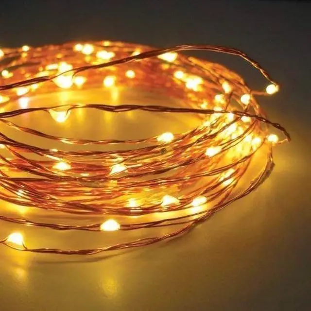 Alt view image 2 of 5 - 20 LED Mini String Lights Battery Operated Yellow