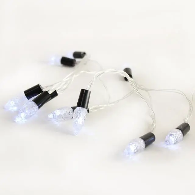 Alt view image 5 of 7 - 10 LED Christmas Light Set White, Indoor