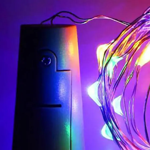 Alt view image 4 of 5 - 20 LED Large Cork Bottle Lights Battery Operated 50 Pc