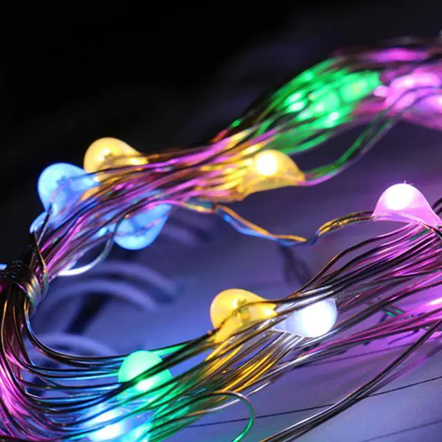 Alt view image 2 of 5 - 20 LED Large Cork Bottle Lights Battery Operated 50 Pc