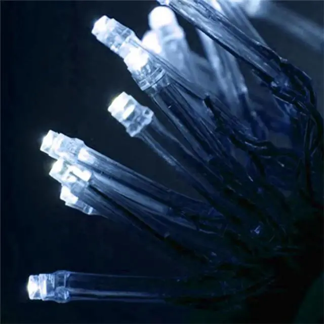 Alt view image 2 of 5 - 20 LED Clear Cable String Lights Battery Operated, White/Warm White