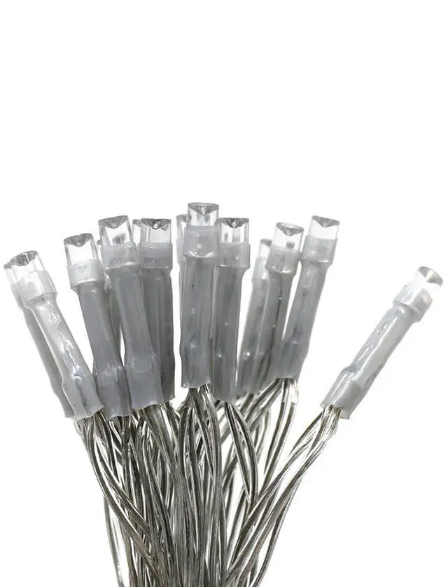 Alt view image 3 of 5 - 20 LED Clear Cable String Lights Battery Operated, White/Warm White