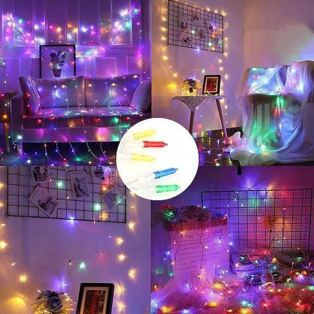 Alt view image 4 of 7 - 20 LED M5 Lights Multicolor Indoor Battery Operated