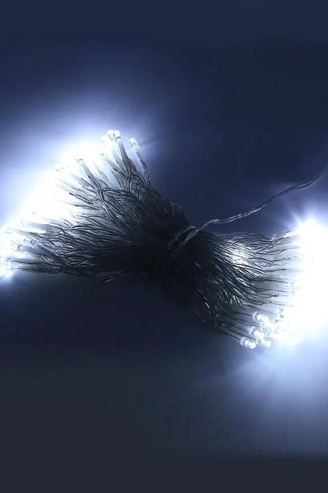 Main image of 30 LED Clear Cable String Lights Battery Operated