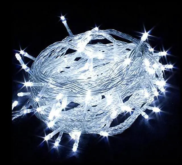 Alt view image 3 of 5 - 30 LED Clear Cable String Lights Battery Operated