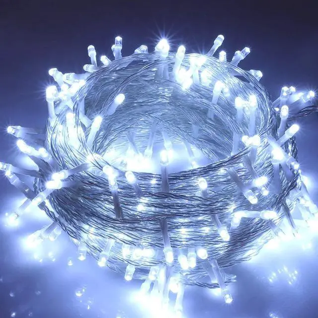 Alt view image 2 of 5 - 30 LED Clear Cable String Lights Battery Operated