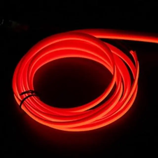 Alt view image 3 of 5 - 3' Neon String Light - Battery Operated Red