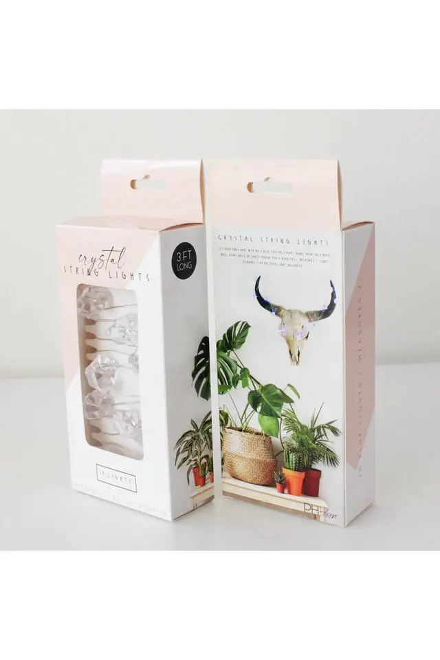 Alt view image 5 of 5 - 10 LED Crystal String Lights Blue