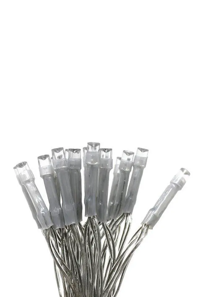 Alt view image 2 of 3 - 40 LED Clear Cable String Lights - Battery Operated Blue