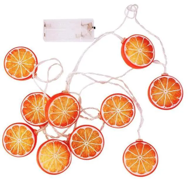 Alt view image 6 of 7 - 10 LED Orange String Lights - Warm White