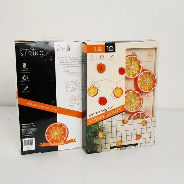 Alt view image 7 of 7 - 10 LED Orange String Lights - Warm White