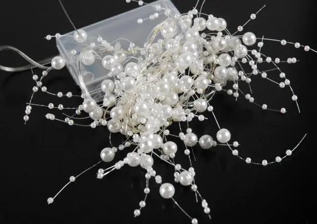 Main image of 20 LED Beads String Lights - Battery Operated, White