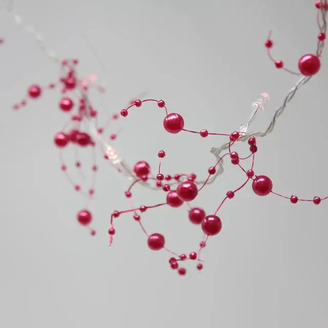 Main image of 20 LED Red Berry Christmas String Lights - Battery Operated