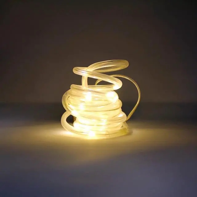 Alt view image 3 of 4 - 20 LED Tube String Lights - Battery Operated, Warm White