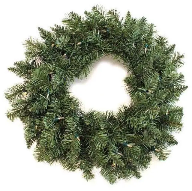Main image of Pre-Lit North Pine Christmas Wreath 24 Inch Battery Operated