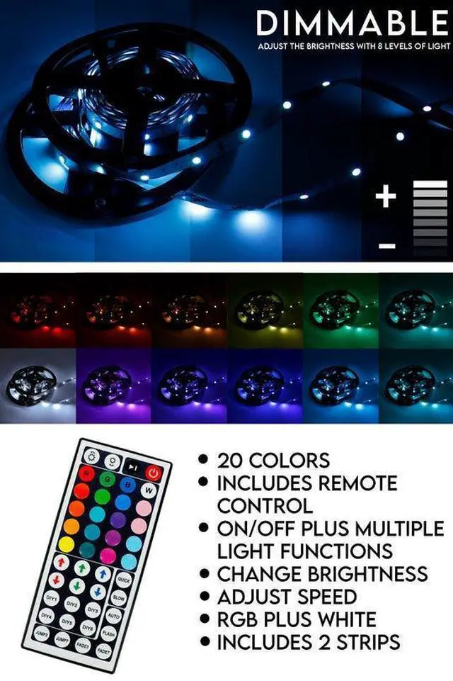 Alt view image 2 of 5 - Complete Kit 300 LED Strip Lights with Remote