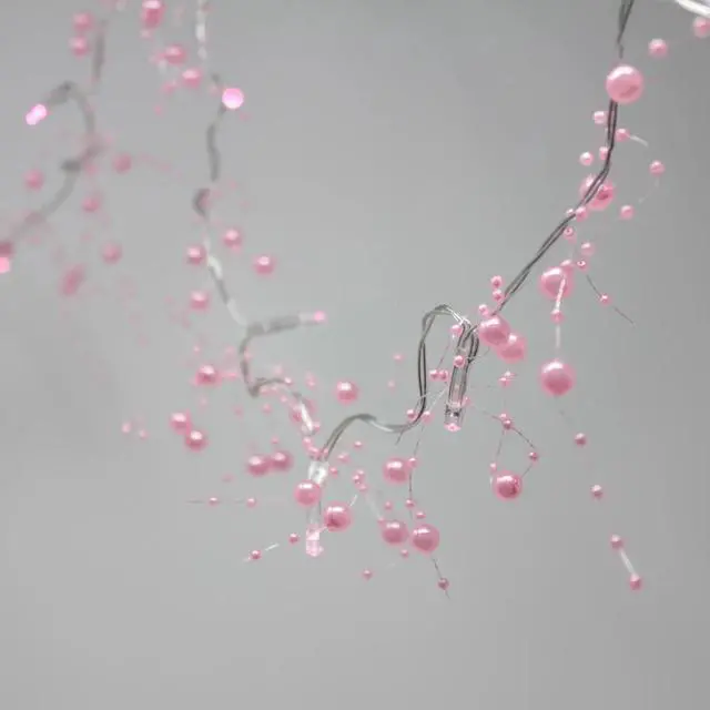 Main image of 20 LED Pearl Cluster Beads String Lights - Battery Operated