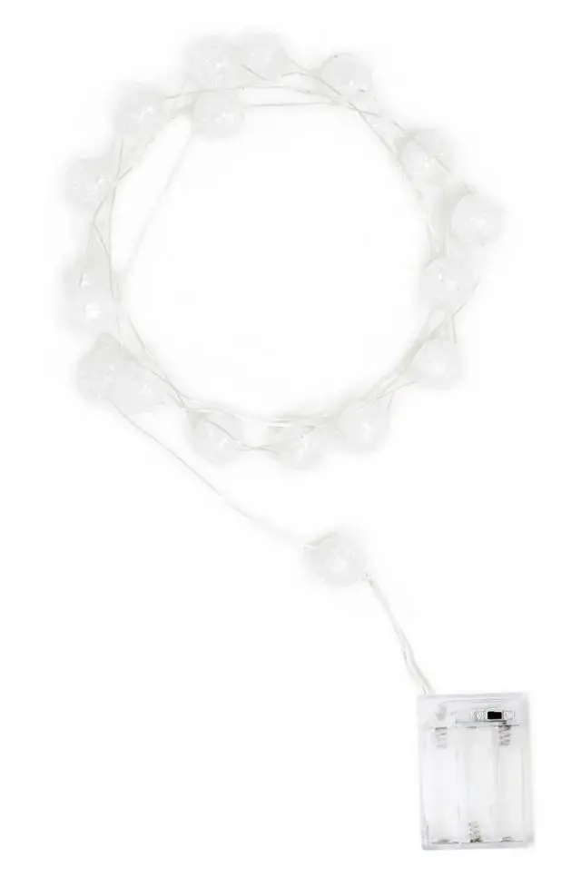 Alt view image 3 of 4 - 18 LED Crackle Balls Battery Operated String Fairy Lights