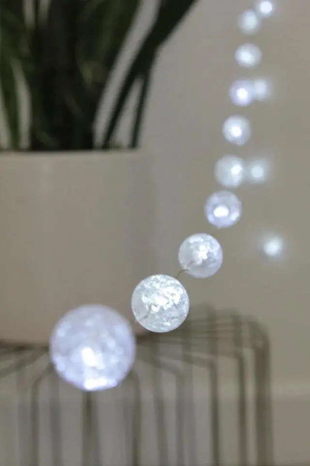 Main image of 18 LED Crackle Balls Battery Operated String Fairy Lights