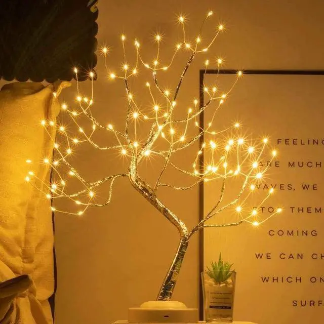 Main image of 20 Inch 60 LED Tree Lights Battery Operated Warm White