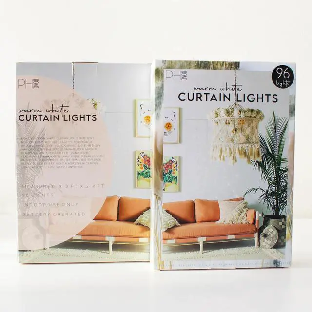 Alt view image 3 of 3 - 96 LED 6 Strand Curtain Light - Battery Operated