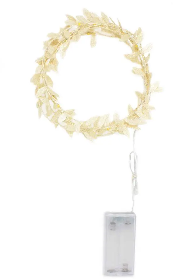 Alt view image 4 of 6 - 20 LED Plant Leaf Vine Fairy Lights - Battery Operated