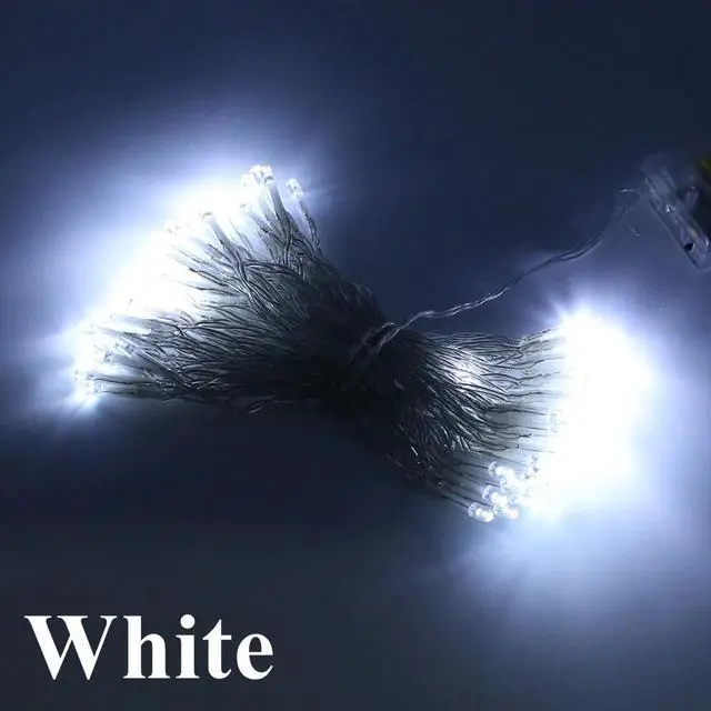 Alt view image 2 of 4 - 100 LED Clear Cable String Lights Battery Operated