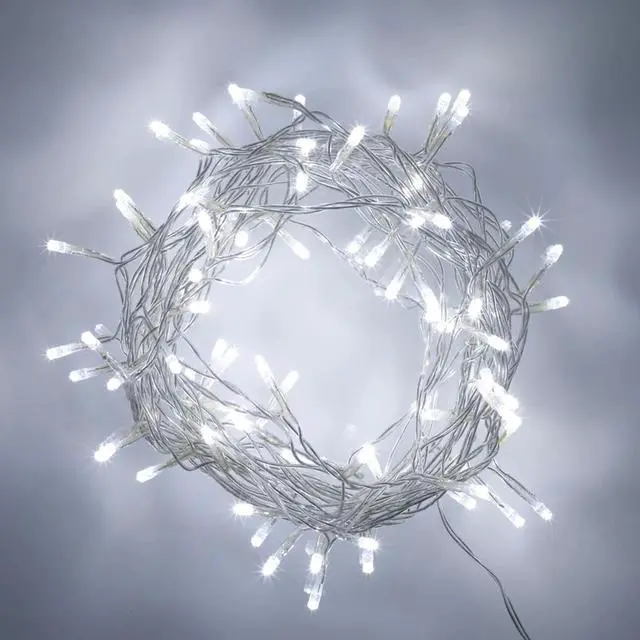 Main image of 100 LED Clear Cable String Lights Battery Operated