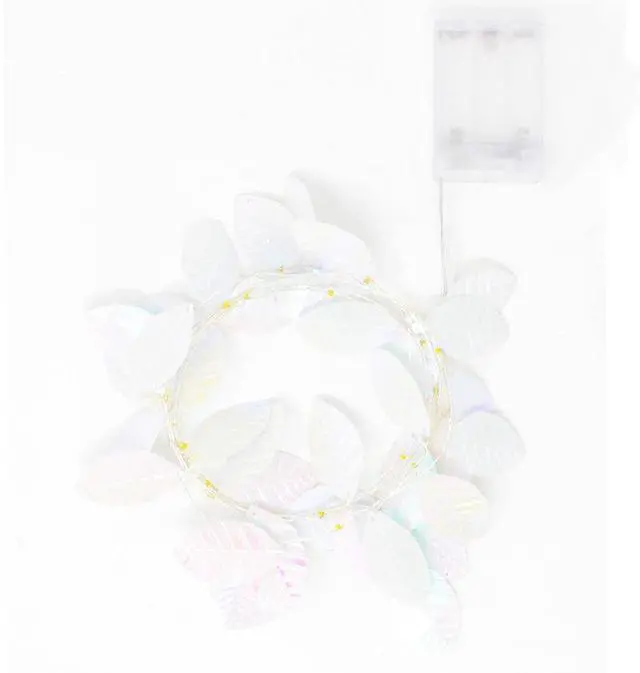 Alt view image 4 of 5 - 20 LED Iridescent Leaf Fairy Light