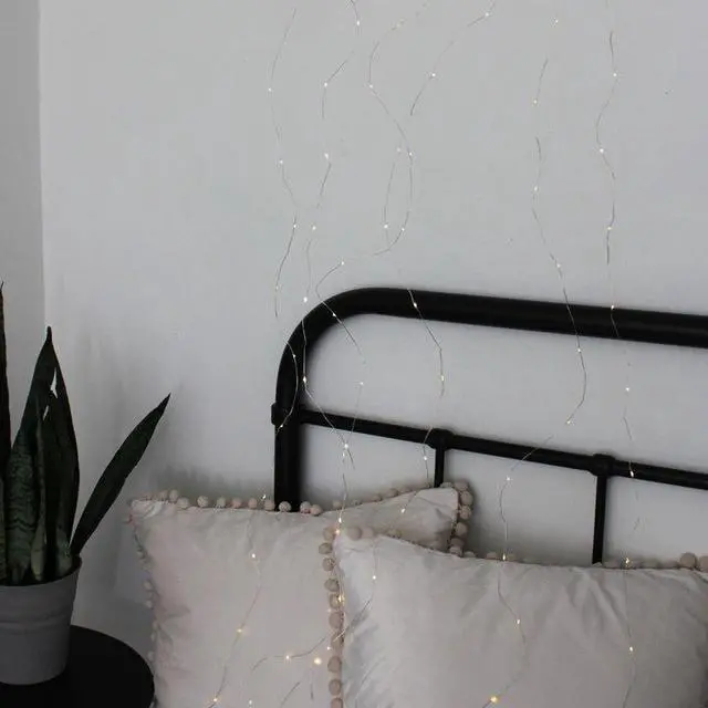 Alt view image 2 of 3 - 96 LED Fairy Curtain Light - Battery Operated