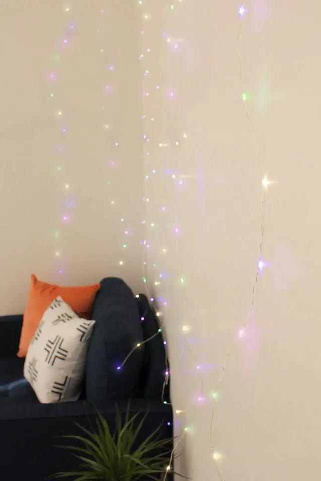 Main image of USB Rainbow Fairy Curtain Light with Remote Rainbow Multi 200 LED