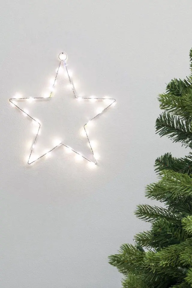 Alt view image 4 of 5 - LED Lighted Star Frame - Battery Operated