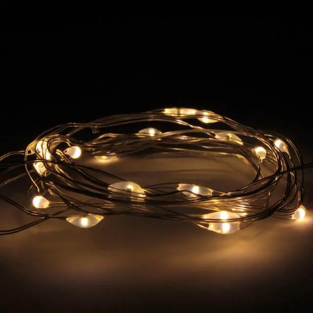 Main image of 20 LED Warm White Fairy String Lights Battery Operated