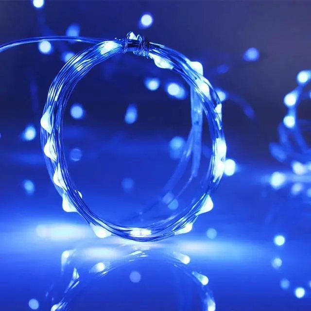Main image of 20 LED Mini String Lights Battery Operated with 4 Lighting Modes