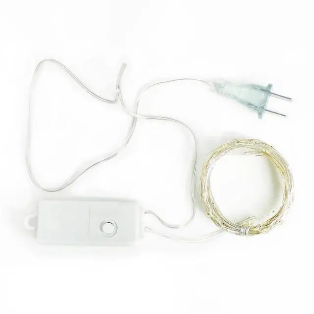 Alt view image 2 of 2 - 100 LED Copper Wire String Lights White