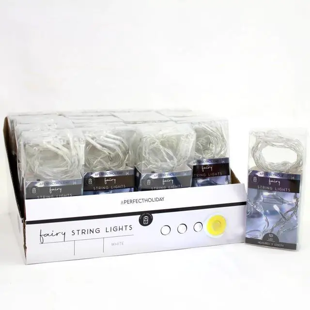 Alt view image 4 of 4 - 10 LED Clear Wire String Lights Battery Powered Decorative Mini Lights