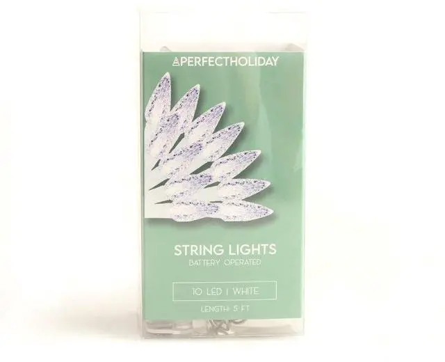 Alt view image 4 of 5 - 10 LED Light Set with Christmas Reflector - Indoor, White Lights