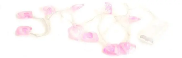 Alt view image 3 of 4 - Valentine 10 LED Heart String Lights Warm White, Battery Operated (Indoor)