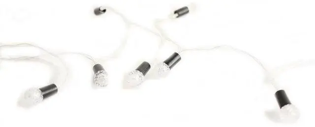 Main image of 10 LED Bulb Light Set with Christmas Reflector - Indoor, White Lights