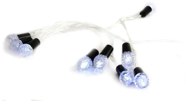 Alt view image 5 of 5 - 10 LED Bulb Light Set with Christmas Reflector - Indoor, White Lights