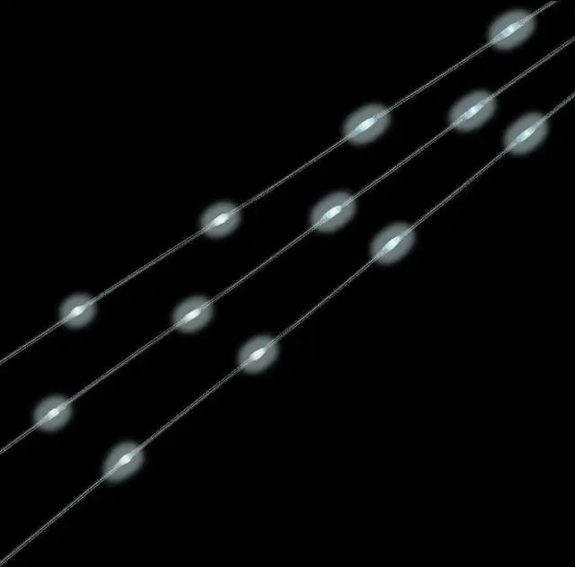 Alt view image 2 of 4 - 20 LED Multicolor Microdot Lights - 7ft, Battery Operated