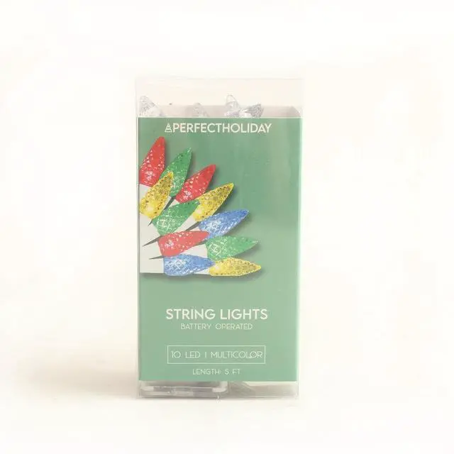 Alt view image 5 of 5 - 10 LED Light Set with Christmas Reflector Indoor, Multicolor