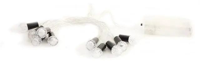 Alt view image 4 of 6 - 10 LED Bulb Light Set with Christmas Reflector Indoor, Multicolor