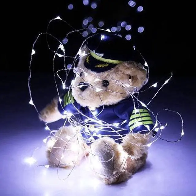 Main image of 20 LED White String Lights Battery Operated, Retail Pack