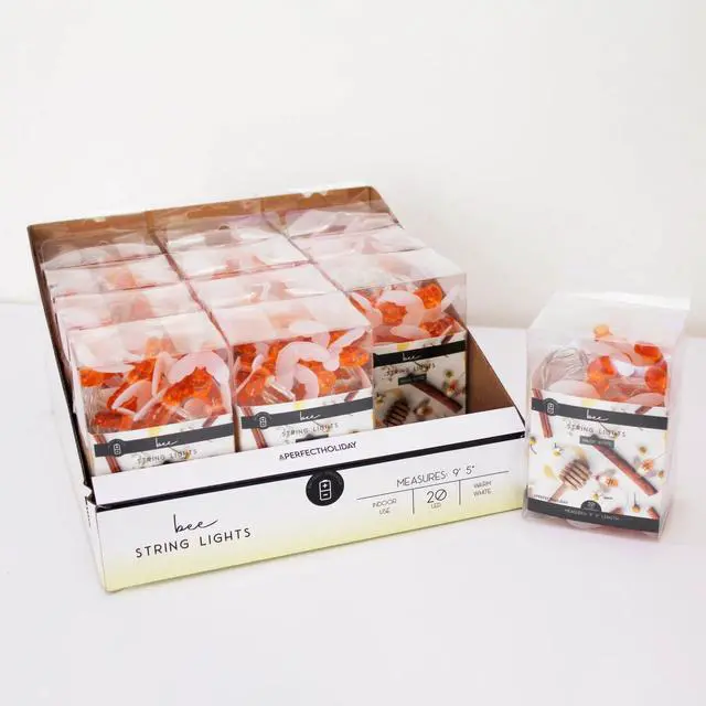 Alt view image 3 of 4 - 20 LED 5mm Lights with Bee Battery Operated, 12 pcs in a PDQ