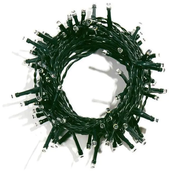 Alt view image 3 of 3 - 100 LED Waterproof Multifunction String Light Green Wire, Plug-In Multicolor