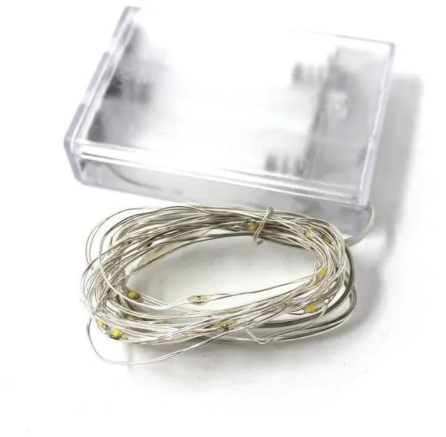 Alt view image 4 of 4 - 20 LED Blue String Lights Battery Operated, Retail Pack