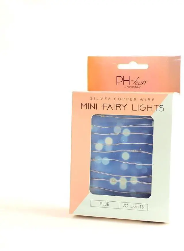 Alt view image 3 of 4 - 20 LED Blue String Lights Battery Operated, Retail Pack