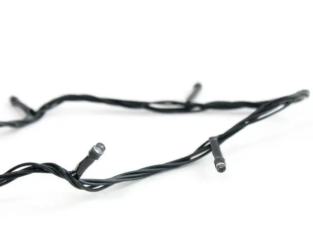 Alt view image 3 of 7 - 100 LED Green Wire String Light with Connector Yellow, Plug-In