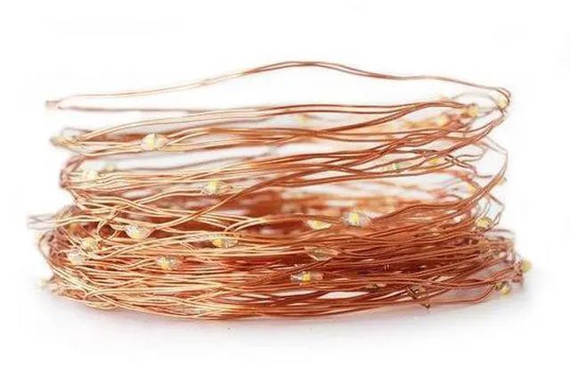 Main image of Natural Copper Fairy Lights Battery Operated 50 LED